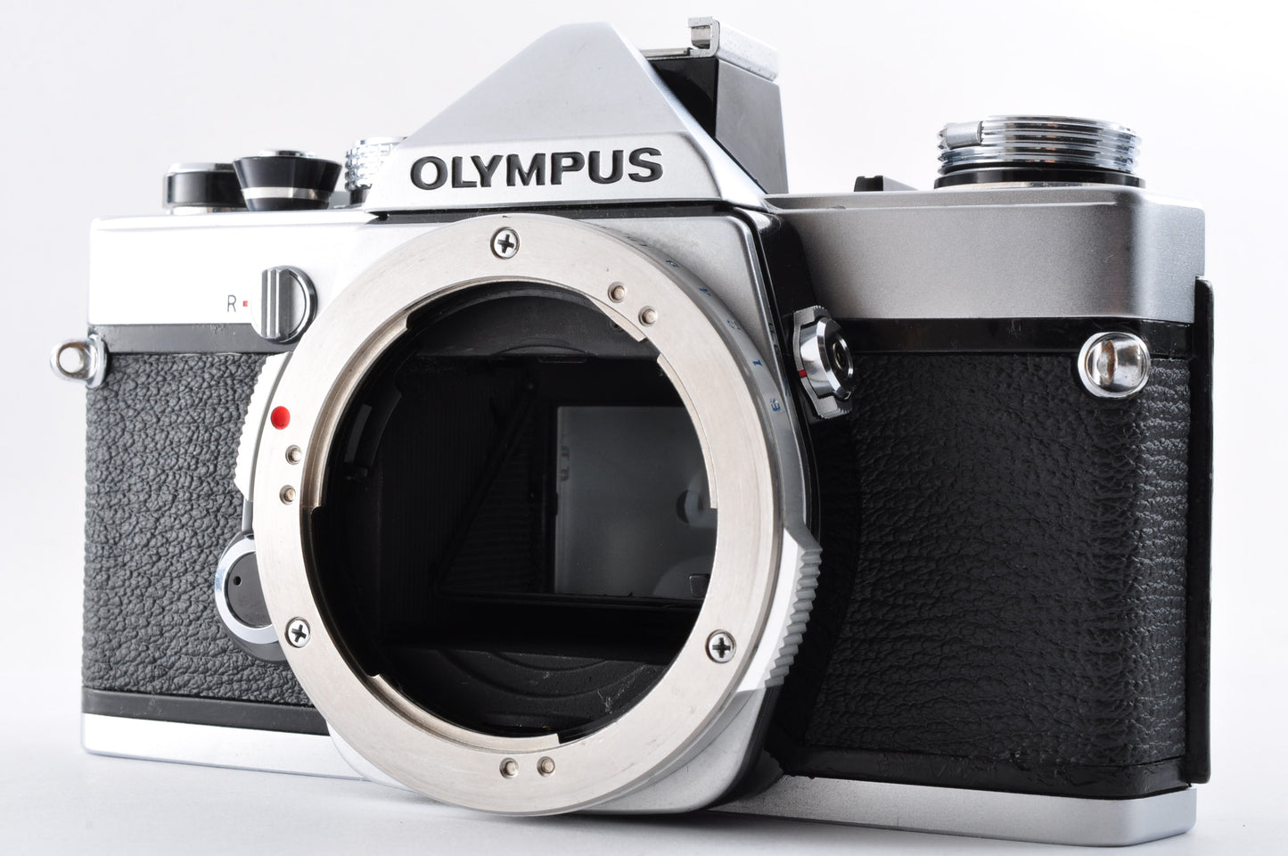 Olympus OM-1 om 1 SLR 35mm Film Camera Silver Body Only w/Hot shoe Fm Japan #1080593