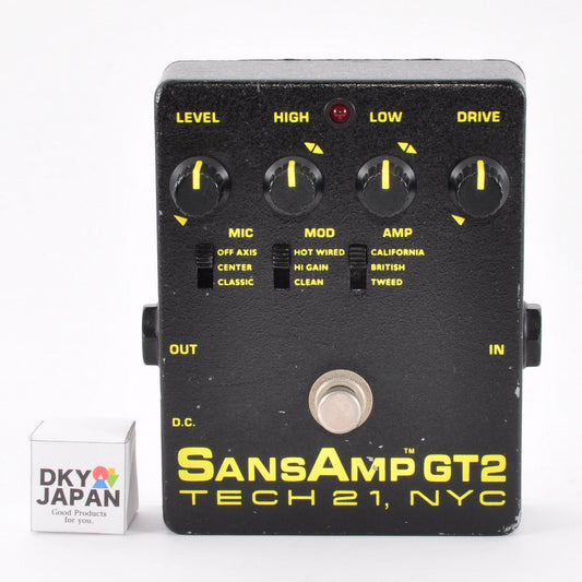 Tech21 SansAmp GT2 NYC Guitar Effects Pedals Overdrive Distortion Used From Japan #135612