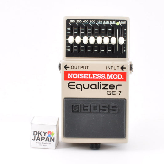 Boss GE-7 Modified Noiseless Equalizer PSA.OK Made In Taiwan 1997 Effects Pedal Used From Japan #GK27319