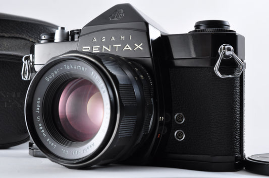 Pentax SL Black Maintained Super Takumar 55mm f1.8 35mm Film Camera From Japan #3094698