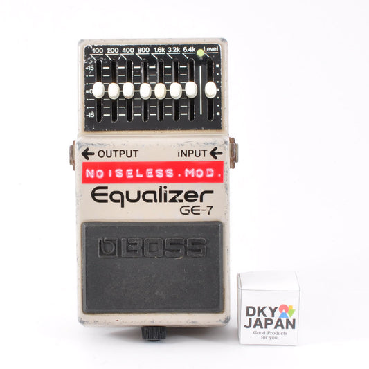 Boss GE-7 Modified Noiseless Equalizer PSA.OK Made In Taiwan 1993 Guitar Effects Pedal Used From Japan #AF07548