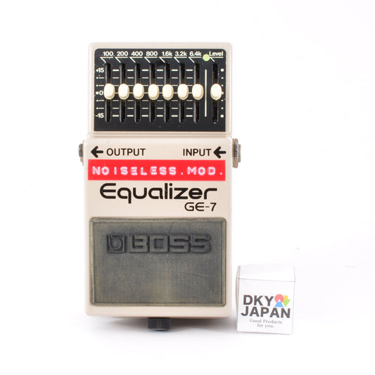 Boss GE-7 Modified Noiseless Equalizer PSA.OK Made In Taiwan 1995 Guitar Effects Pedal Used From Japan #CH09483