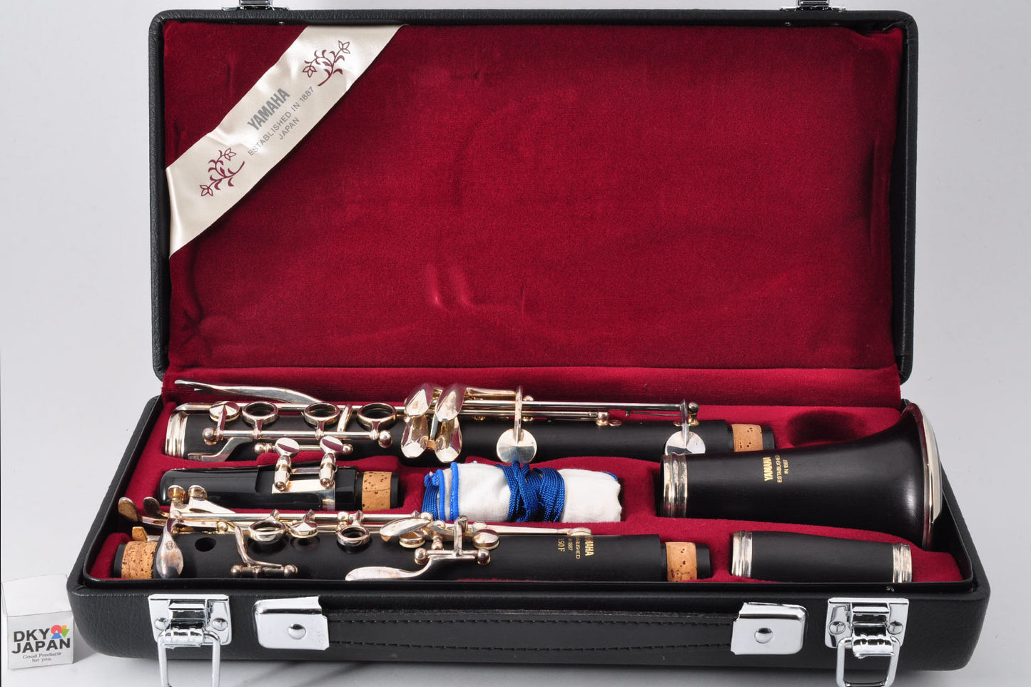 Yamaha YCL-350F Clarinet Bb w/Case Mouthpiece Ligature Made In Japan Used From Japan #002167