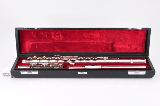 Yamaha YFL-351 Flute Silver w/Hardcase Made in Japan Used From Japan #007301