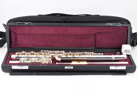 Yamaha YFL-412LSE Flute Silver w/Hardcase Made in Japan Used From Japan #087044