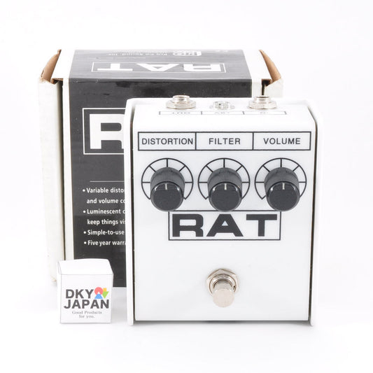 Pro-co RAT 2 White IKEBE 40th Anniversary Guitar Effects Pedal Used From Japan #RT-367135