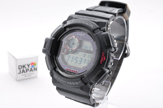 Casio G Shock GW-9300-1JF MUDMAN Black Wave ToughSolar Carbon Watch 3260 Used From Japan