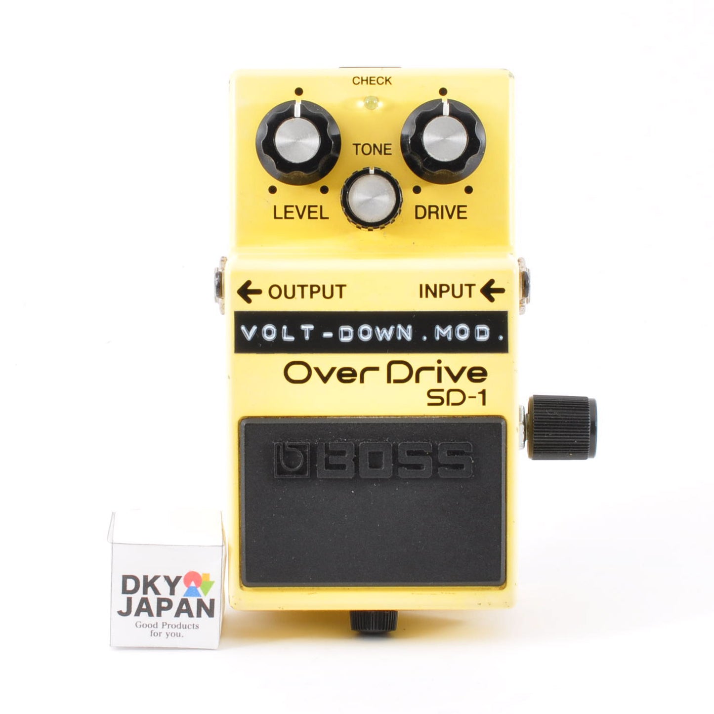 Boss SD-1 Modified Volt-Down 2.5-7.5V Fuzz Sound Super Overdrive Made In Taiwan 2003 Used From Japan #QR11954