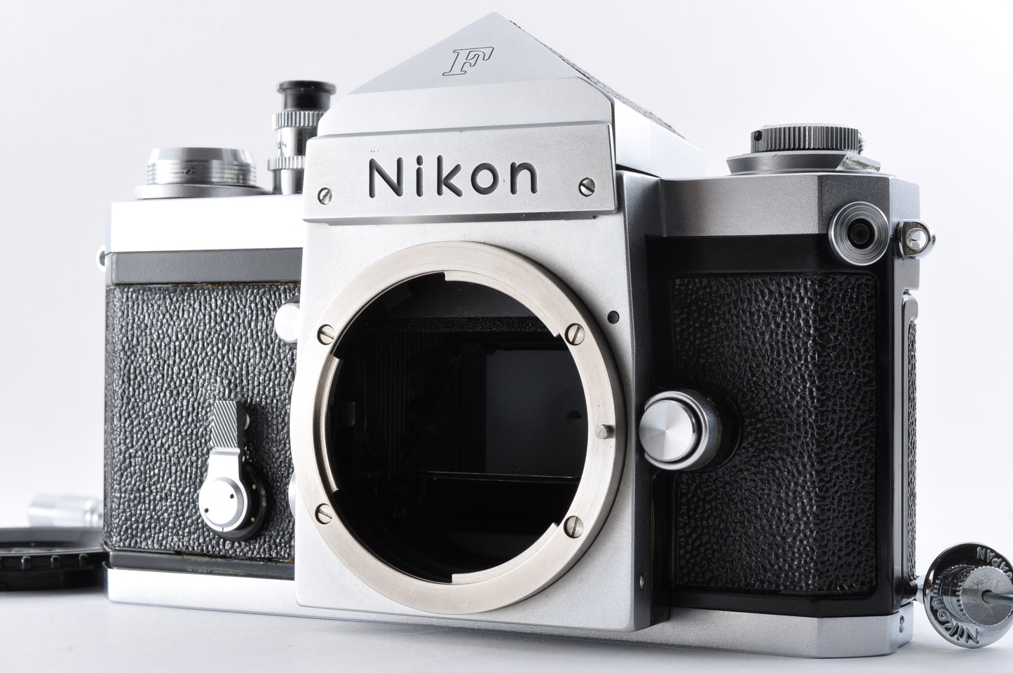 Nikon F Eye Level Silver S/N6405872 Early model Mt Fuji Mark 35mm SLR Film Camera From Japan