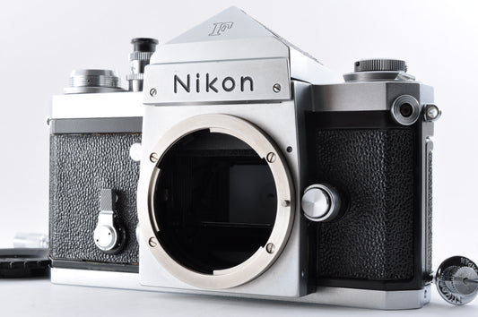 Nikon F Eye Level Silver S/N6405872 Mt Fuji Mark 35mm SLR Film Camera From Japan