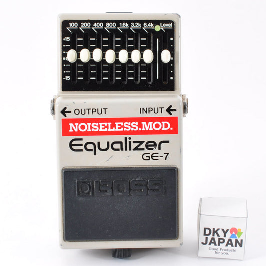 Boss GE-7 Modified Noiseless Equalizer Made in Japan 1980s Guitar Effects Pedal Used From Japan #PO87481