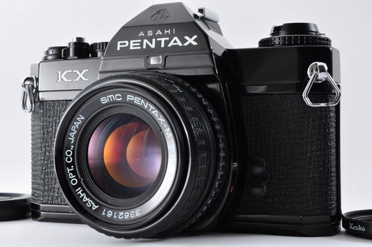 Pentax KX Black Maintained 35mm SLR Film Camera SMC PENTAX-M 50mm f1.7 From Japan #8360723