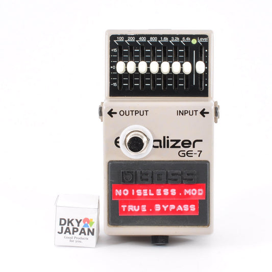 Boss GE-7 Modified True Bypass & Noiseless Equalizer Made In Taiwan 1999 Guitar Effects Pedal Used From Japan #JM85164