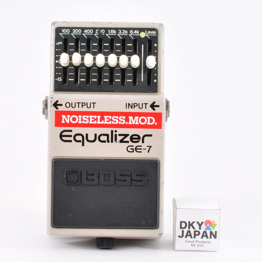 Boss GE-7 Modified Noiseless Equalizer Made in Japan 1991 Guitar Effects Pedal Used From Japan #PD29894