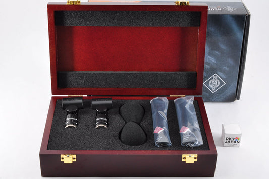 Neumann KM184 Microphone Matched Stereo Pair Matte Black w/Box From Japan #1495196929