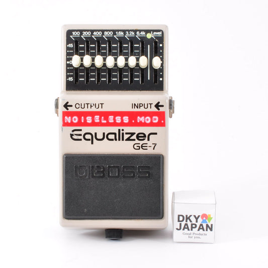 Boss GE-7 Modified Noiseless Equalizer PSA.OK Made In Taiwan 1990s Guitar Effects Pedal Used From Japan