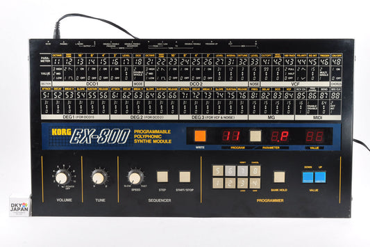 Korg EX-800 Vintage Polyphonic Analog Synthesizer w/Adapter Working Made In Japan Used From Japan #226