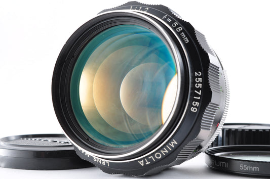 Minolta MC ROKKOR-PG 58mm F1.2 Maintained Standard Prime MF Lens From Japan #2557159