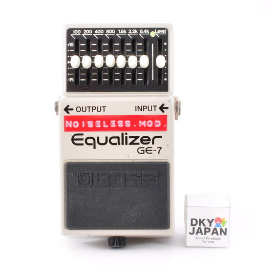Boss GE-7 Modified Noiseless Equalizer Made in Japan 1985 Guitar Effects Pedal Used From Japan #550400