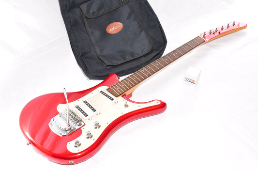 Yamaha SGV300 Electric Guitar Red Color w/Tremolo Arm & Soft Case Used From Japan