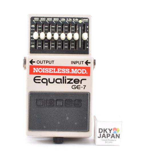 Boss GE-7 Modified Noiseless Equalizer Made In Taiwan 1995 PSA.OK Guitar Effects Pedal UsedJ From Japan #DH47870