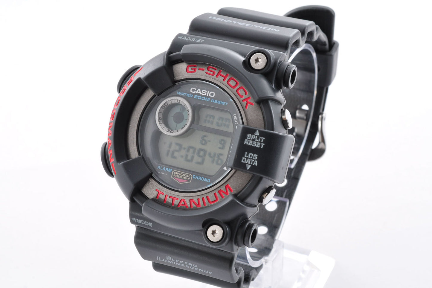 Casio G-Shock DW-8200-1A FROGMAN Black Quartz Men's Watch 1294 Used From Japan