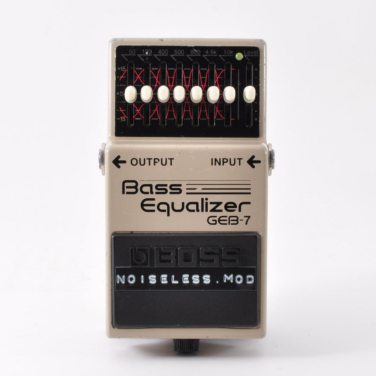 Boss GEB-7 Modified Noiseless For Bass Equalizer Pedal Made in Taiwan 2007 Mod Used From Japan #GV85848