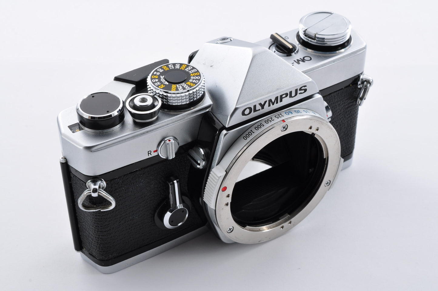 OLYMPUS OM-1 Silver Maintained Meter Works 35mm SLR Film Camera From Japan #416359