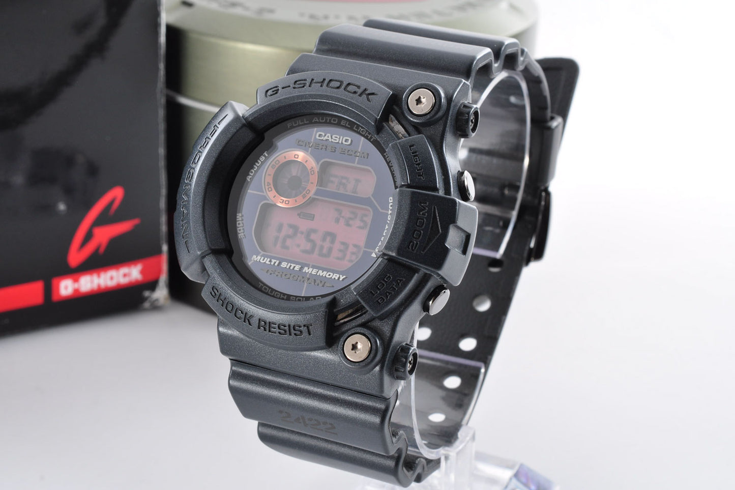 CASIO G-SHOCK GW-200MS-1JF FROGMAN Men In Rusty Black Tough Solar 2422 Used From Japan