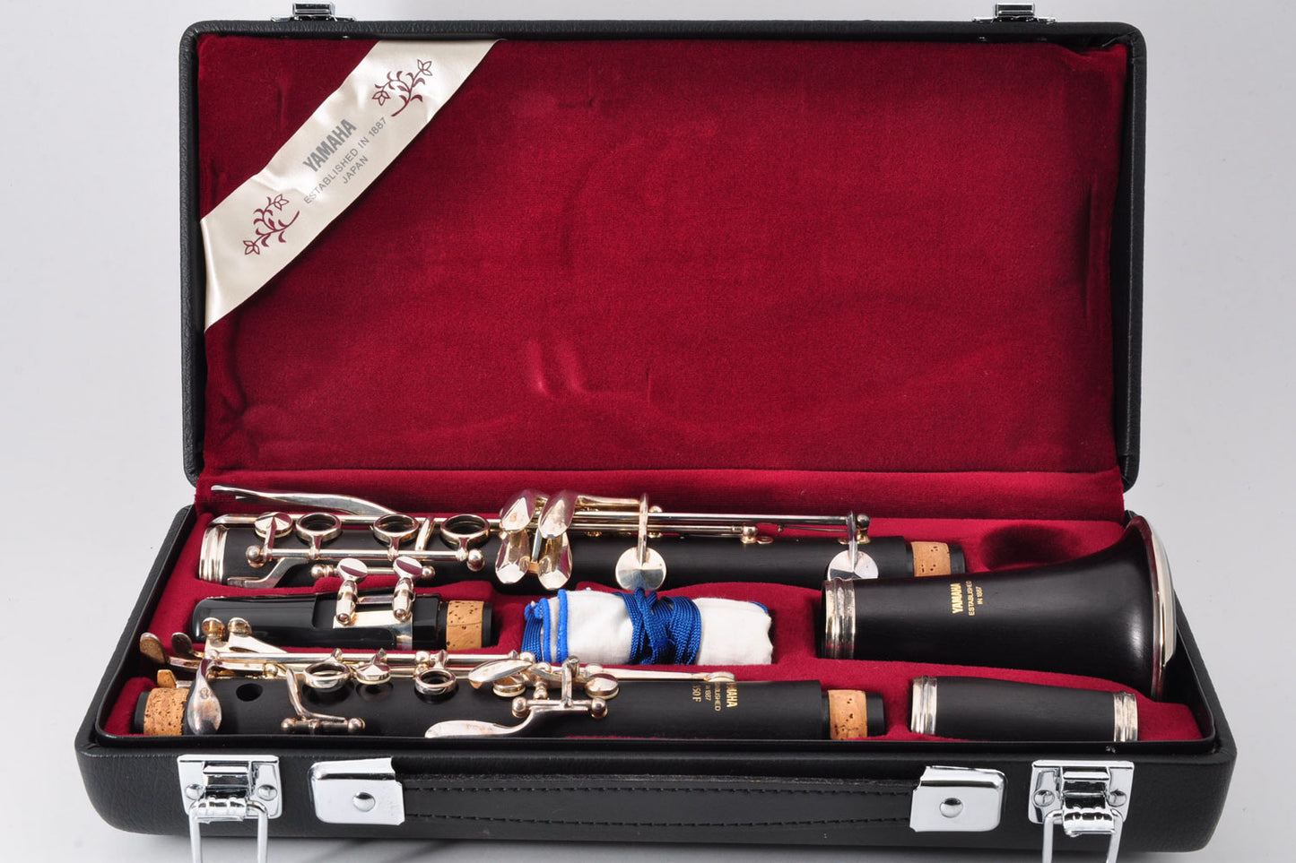 Yamaha YCL-350F Clarinet Bb w/Case Mouthpiece Ligature Made In Japan Used From Japan #002167