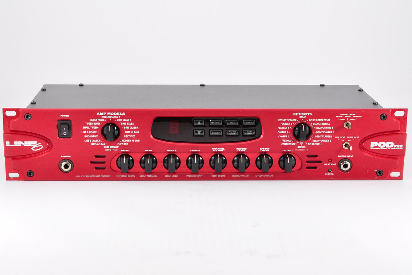 Line6 POD PRO Guitar Multi Effects Processor 2U Rack Used From Japan #462