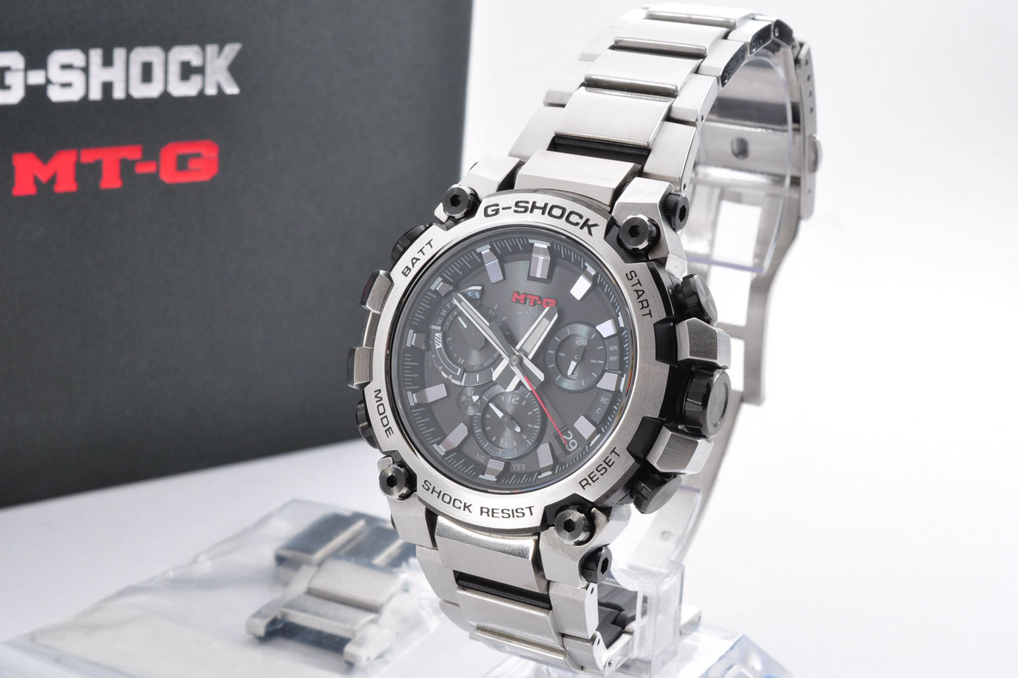 CASIO G-SHOCK MTG-B3000D-1AJF Silver Bluetooth Solar Men's Watch 5672 Used From Japan