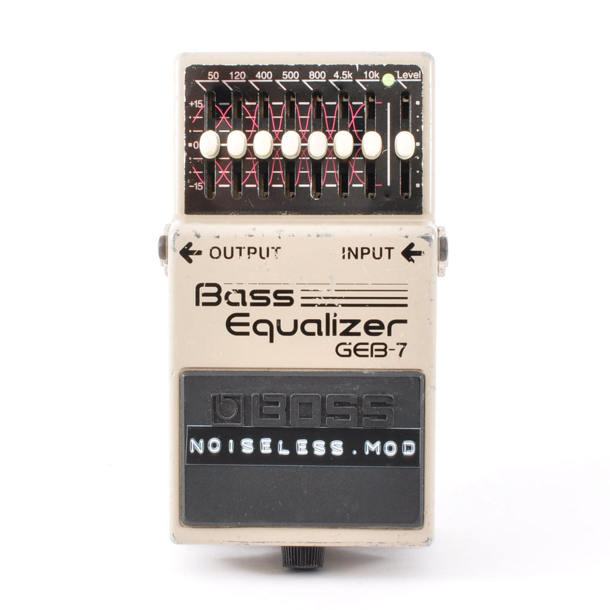 Boss GEB-7 Modified Noiseless For Bass Equalizer Pedal Made in Taiwan 2000s Mod Used From Japan