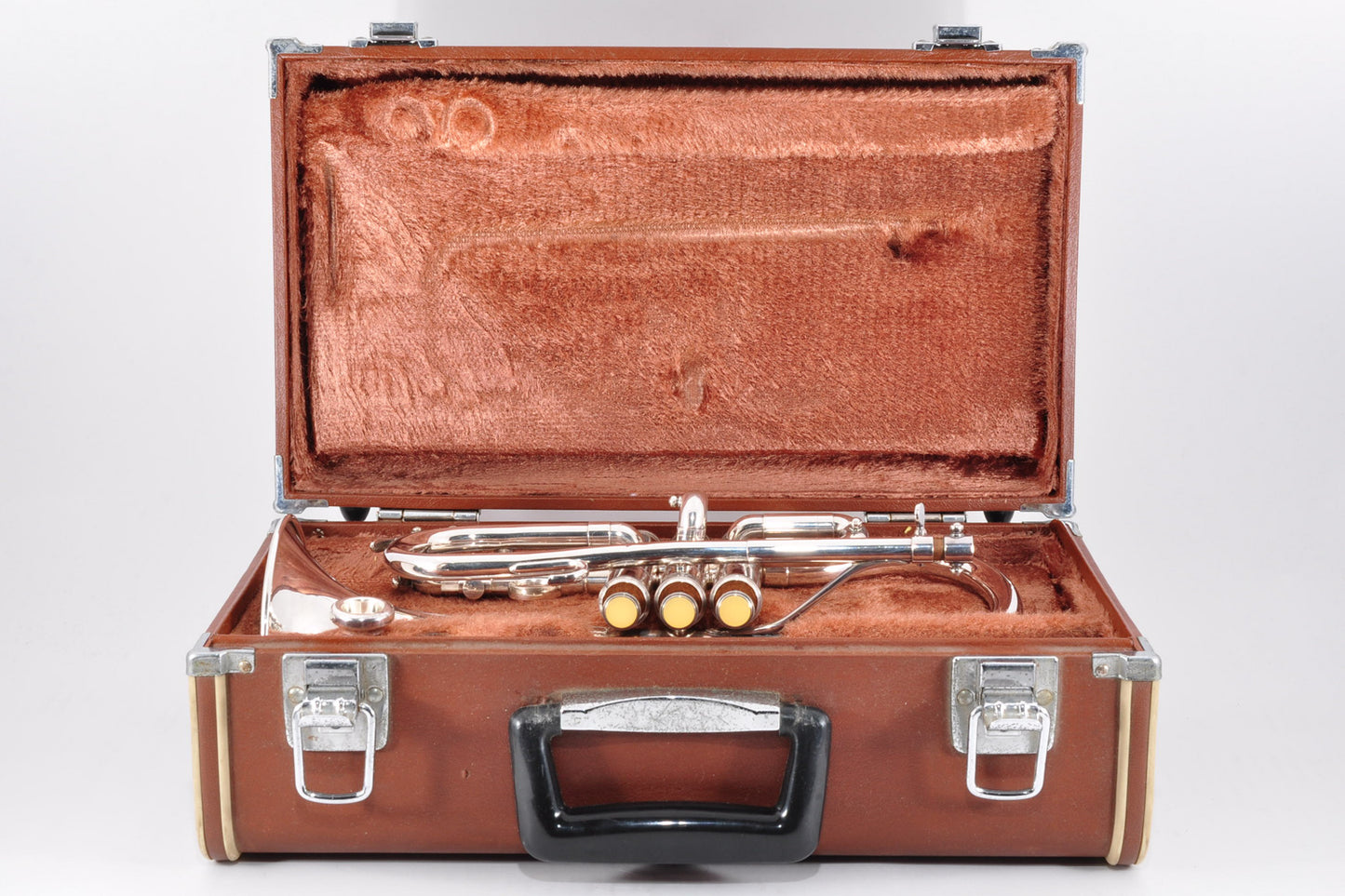 Yamaha YCR-2610S Cornet Silver Key Eb w/Hardcase&Mouthpiece Used From Japan #1338