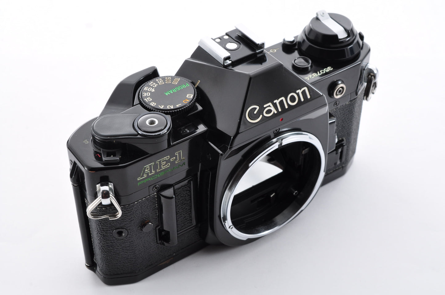 Canon AE-1 Program Black Maintained 35mm SLR Camera with/Motor Drive MA From Japan #3507824