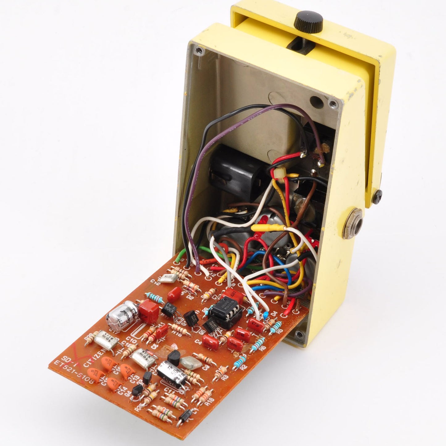 Boss SD-1 Modified FuzzFusion SuperOverdrive Clipping 1N34A&LED3mm Used From Japan #JJ46199