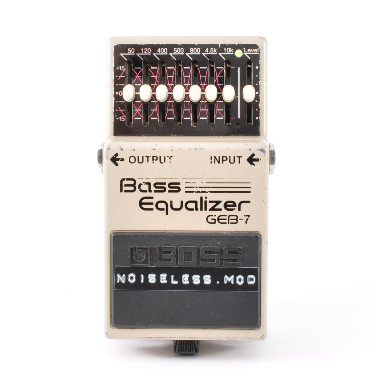 Boss GEB-7 Modified Noiseless For Bass Equalizer Pedal Made in Taiwan 2004 Mod Used From Japan #ES68068