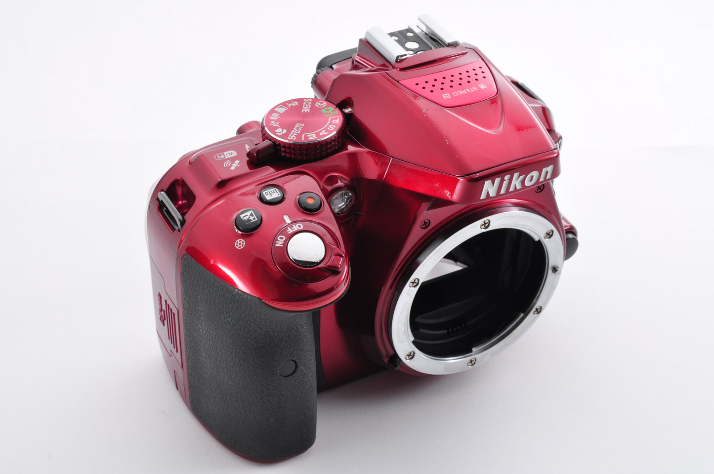 Nikon D5300 Red Shutter count 7653 24.2MP Digital SLR  Body Only From Japan #2082806