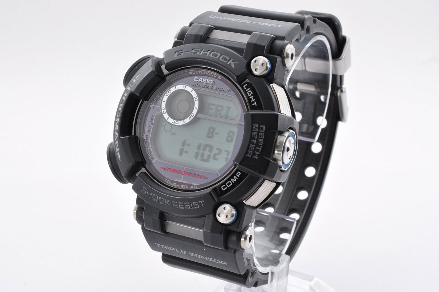 CASIO G-SHOCK GWF-D1000-1JF Master of G FROGMAN  Triple Sensor 3445 Used From Japan
