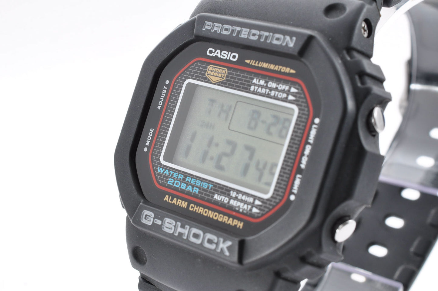 Casio G-Shock DW-5000-1JF 2001 First Reissue Screw Back Model 1545 Used From Japan