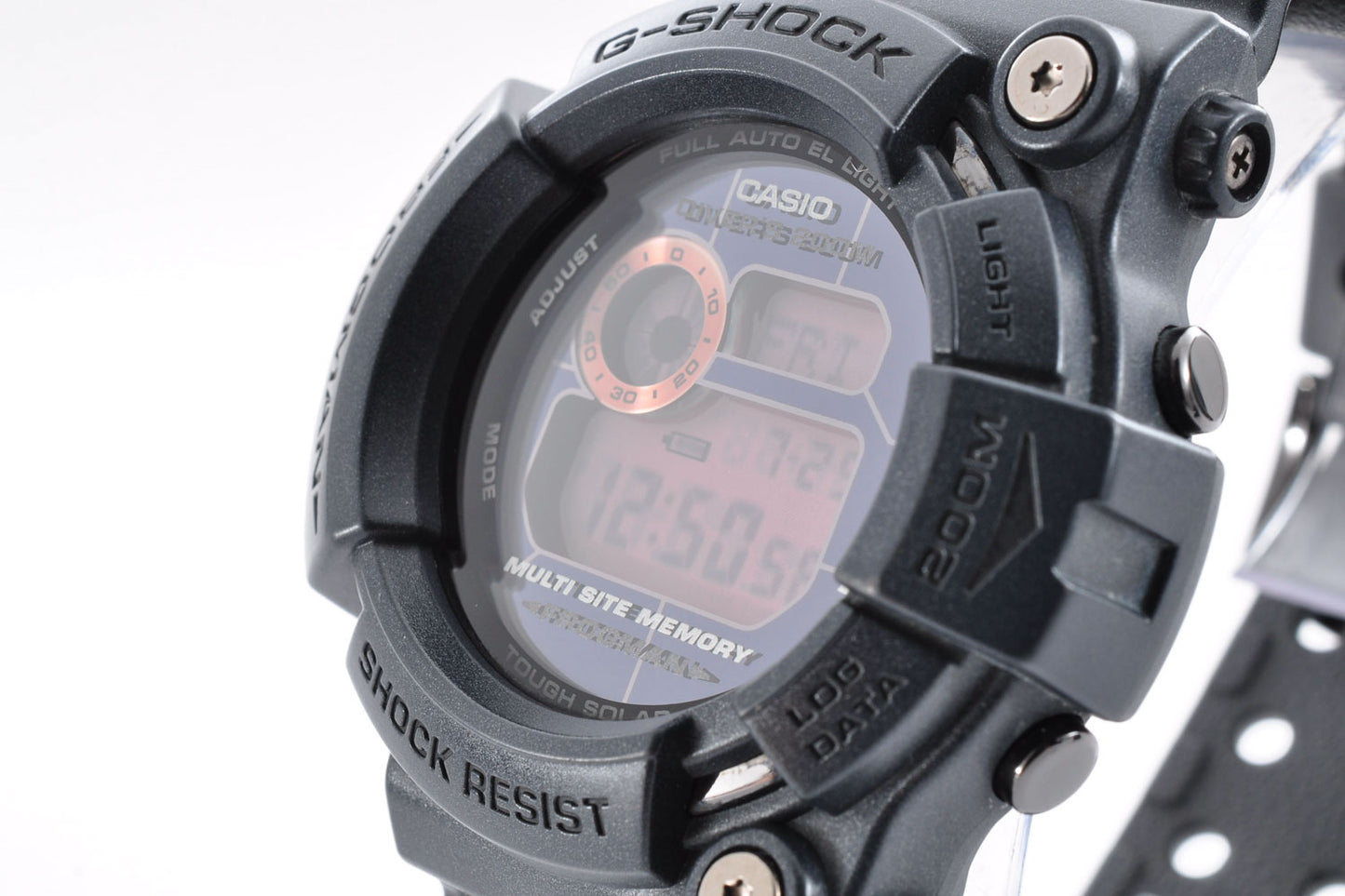 CASIO G-SHOCK GW-200MS-1JF FROGMAN Men In Rusty Black Tough Solar 2422 Used From Japan