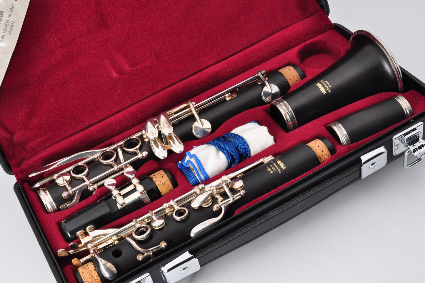Yamaha YCL-350F Clarinet Bb w/Case Mouthpiece Ligature Made In Japan Used From Japan #002167