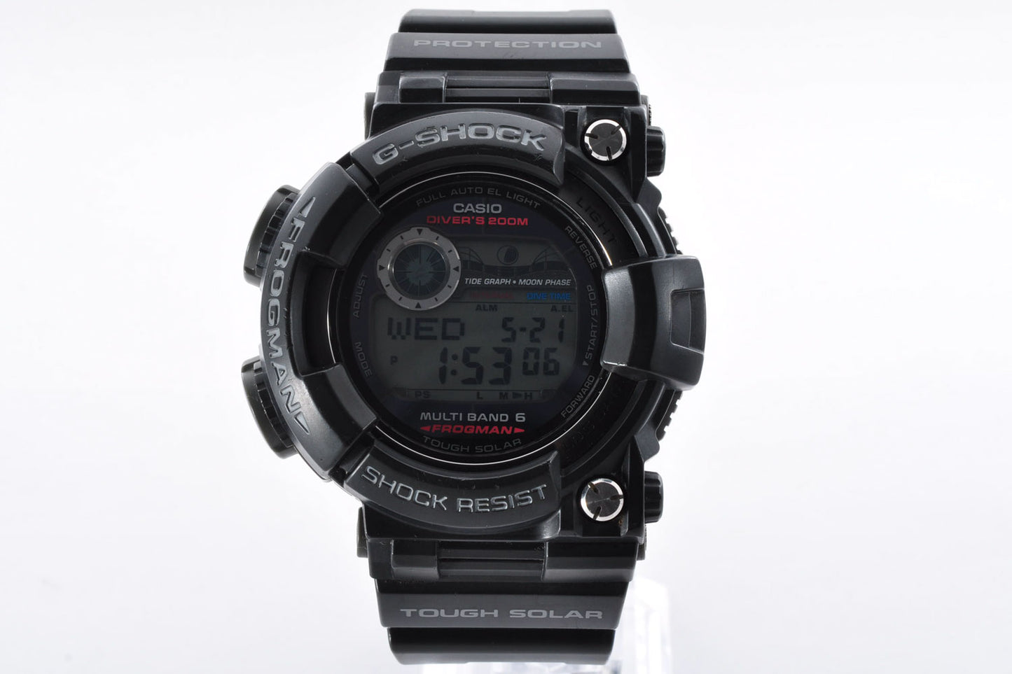 Casio G-SHOCK GWF-D1000B-1JF Frogman Solar Atomic Men Watch 3184 Used From Japan
