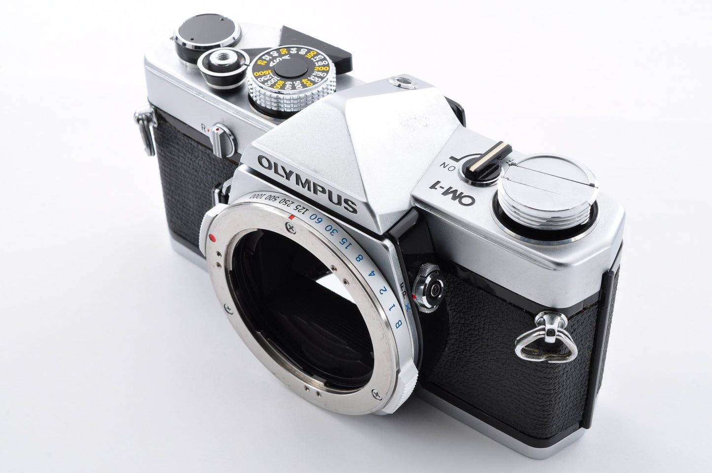 OLYMPUS OM-1 Silver Maintained Meter Works 35mm SLR Film Camera From Japan #416359