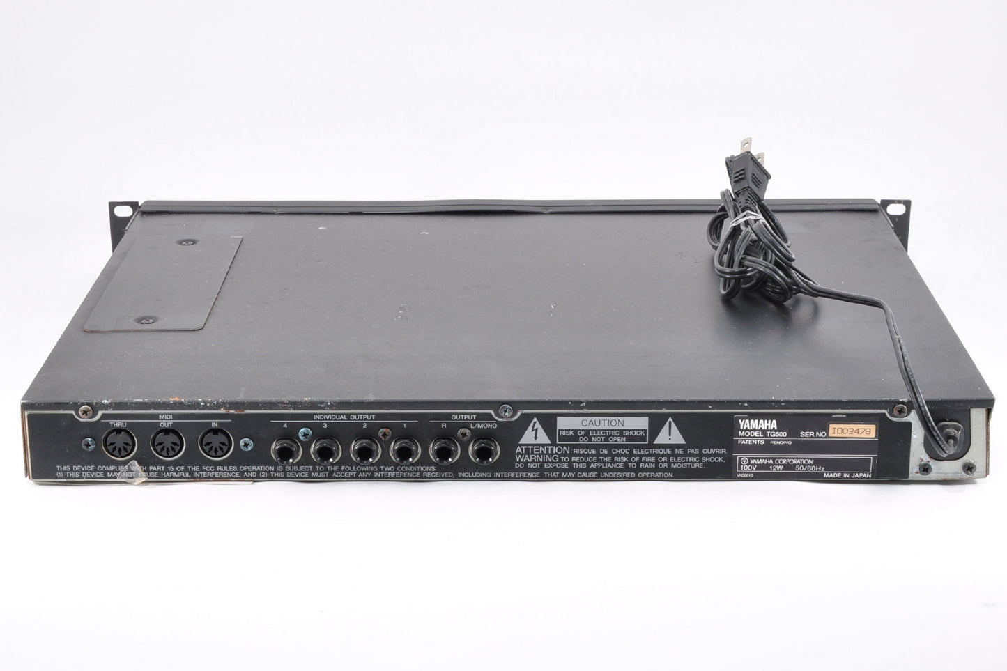 Yamaha TG500 Tone Generator 1U Rack Mount Synthesizer Made In Japan Used From Japan #IO02478