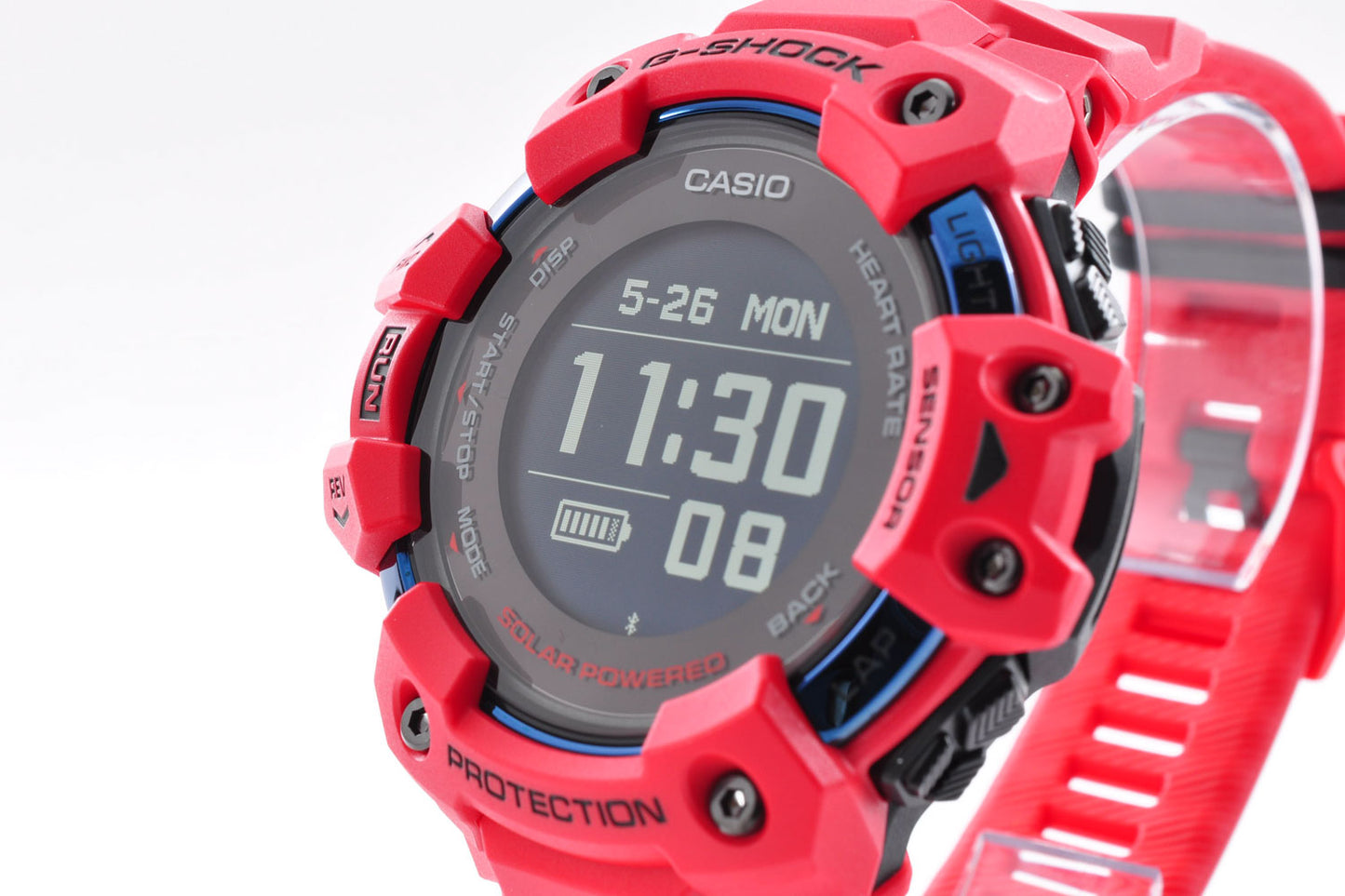 CASIO G-SHOCK G-SQUAD GBD-H1000-4JR Red Solor GPS Men's Watch 3475 Used From Japan