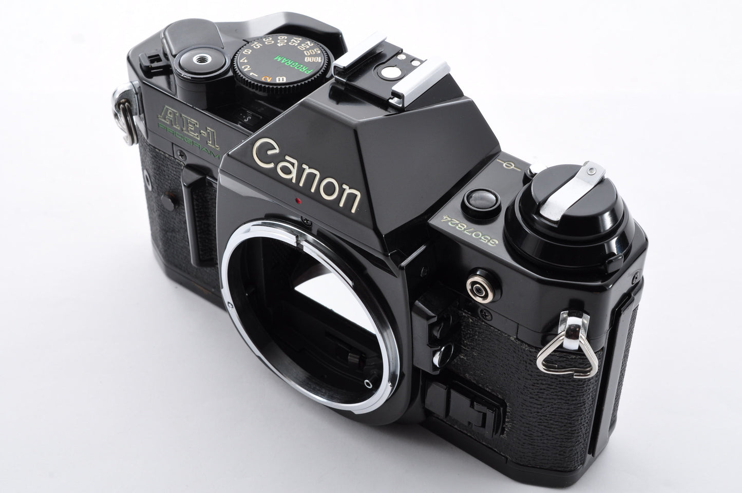 Canon AE-1 Program Black Maintained 35mm SLR Camera with/Motor Drive MA From Japan #3507824