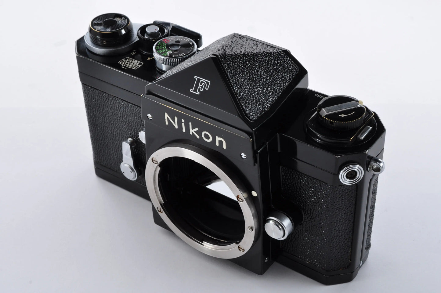 Nikon F Eye Level Black Early Model Mt Fuji Mark 35mm SLR Film Camera From Japan #6523350