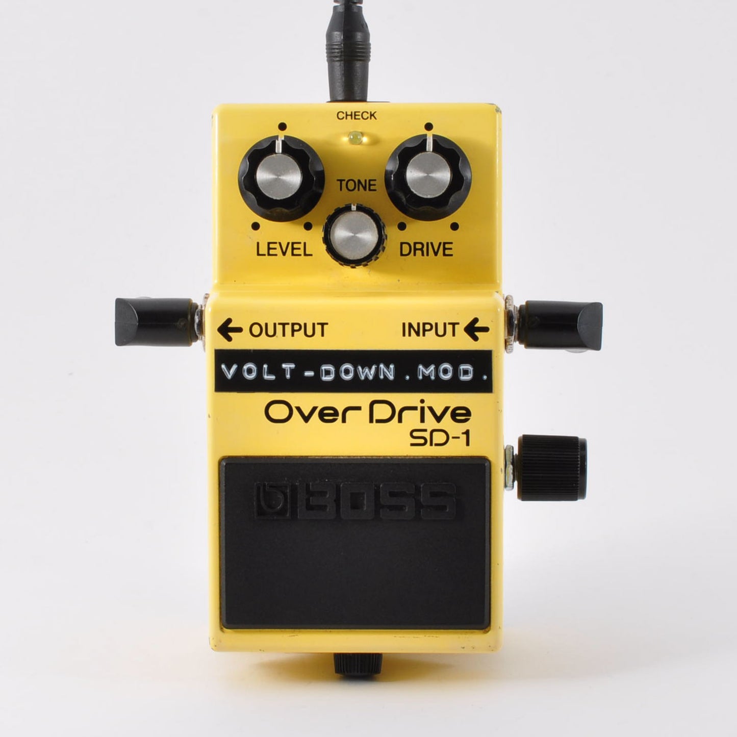 Boss SD-1 Modified Volt-Down 2.5-7.5V Fuzz Sound Super Overdrive Made In Taiwan 2003 Used From Japan #QR11954