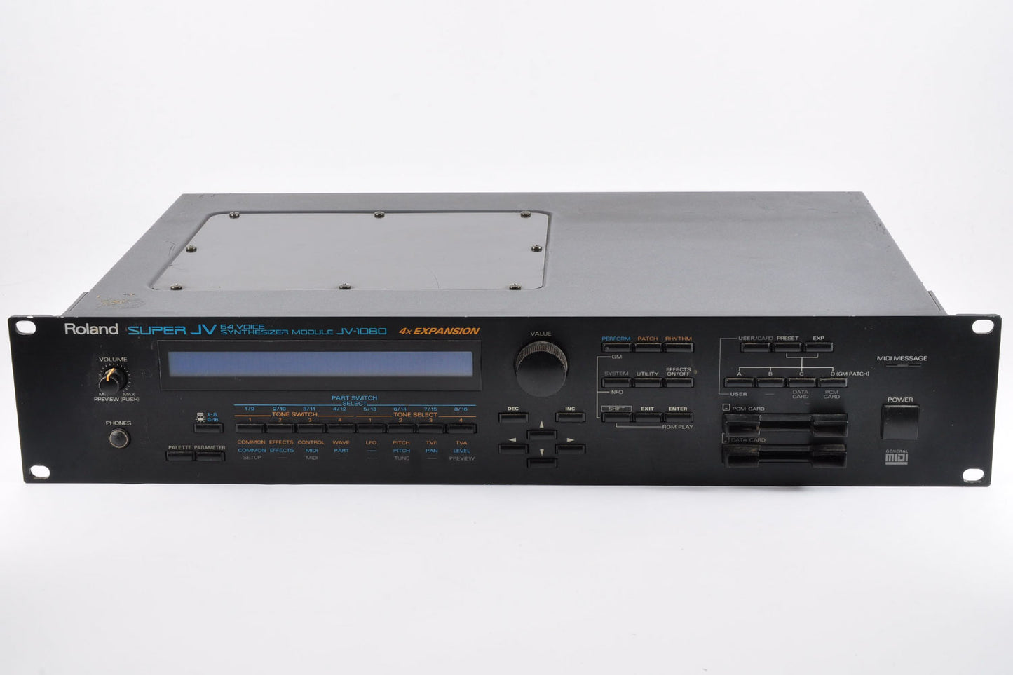 Roland Super JV-1080 64-VOICE Synthesizer Module w/4x Expansion Cards Made In Japan Used From Japan #AH59374